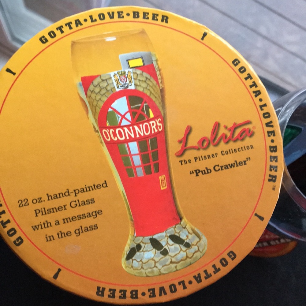 Lolita-Pilsner glass “pub crawler”